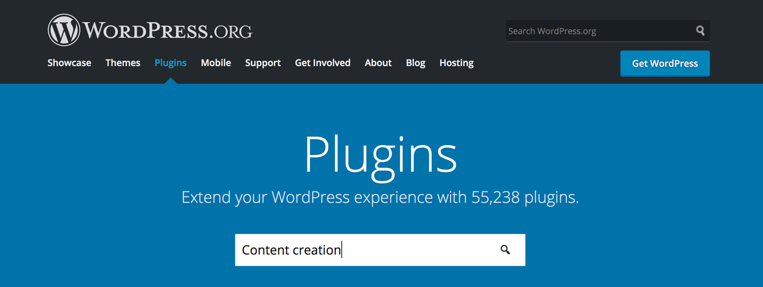 Access content generation plugins for WordPress