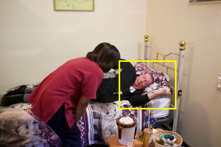 Jamie talking to Ron