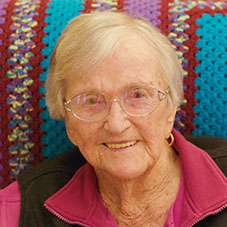 Phyllis smiling